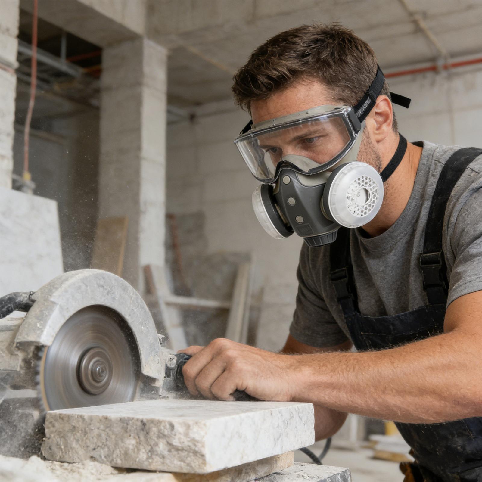 Woodworking Respirator - Filtreli Solunum Maskesi Tam Yüz Koruyucu