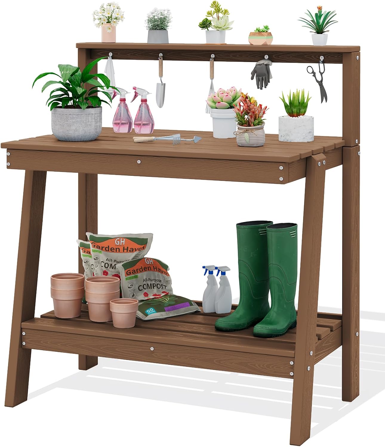 Woodworking Work Table - Dış Mekan Saksı Tezgahı Masası, Üç