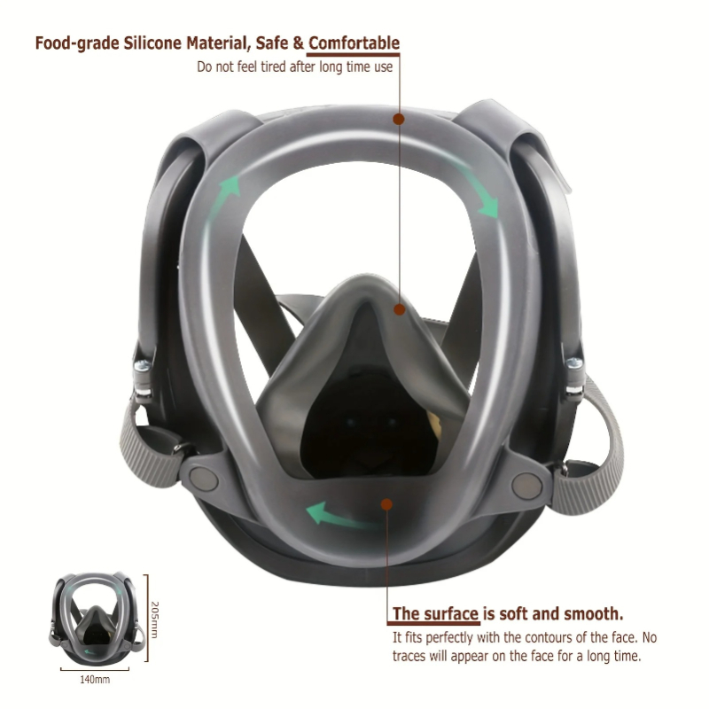 Woodworking Respirator - 6800 Gaz Maskesi Tam Yüz Büyük