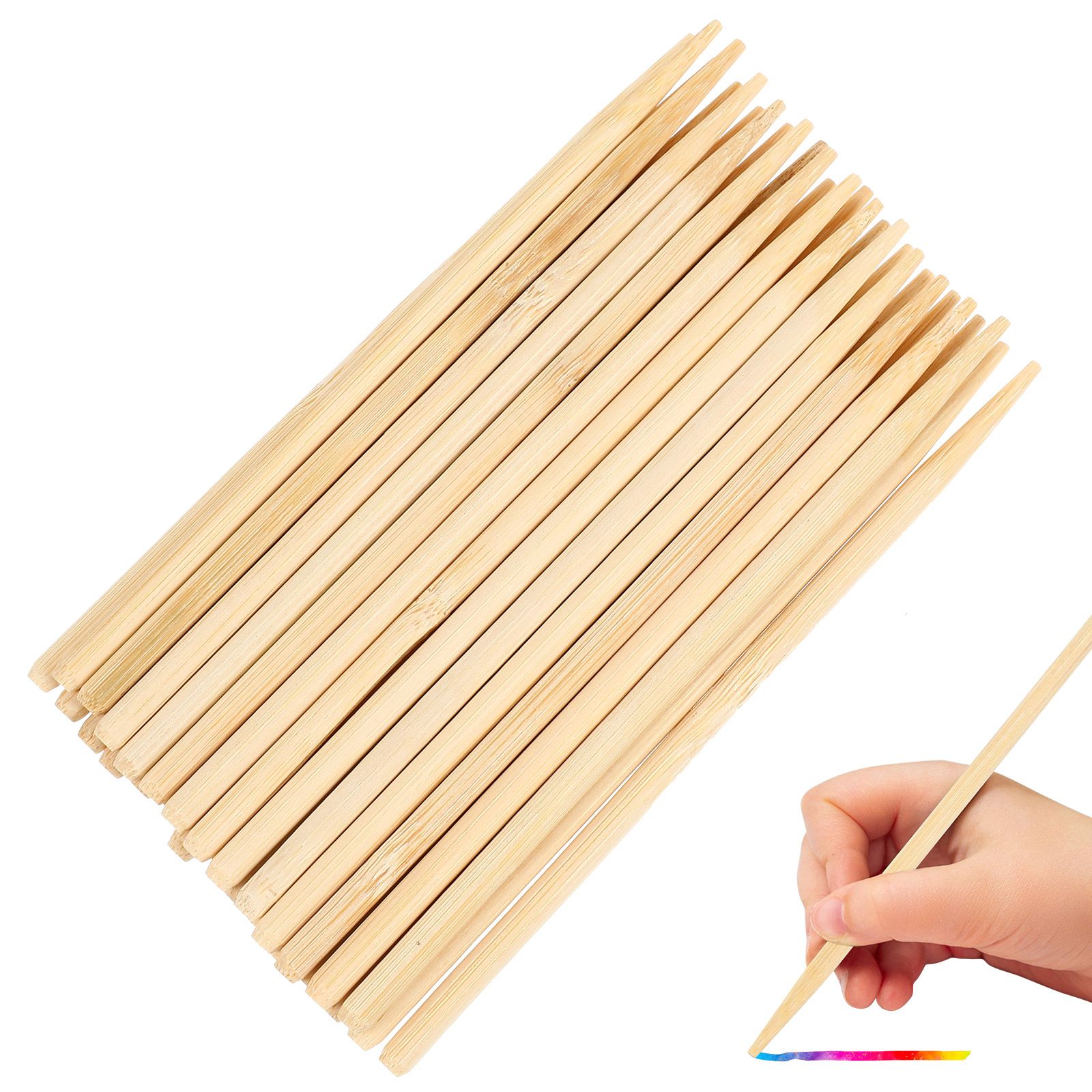 Woodworking Diy Projects - 30 Adet Ahşap Çizik Boyama Bambu