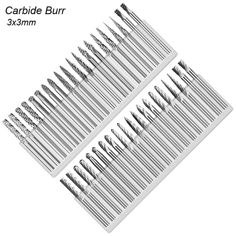 Woodworking Files And Rasps - 3mm Shank Tungsten Karbür Çapak 1/8