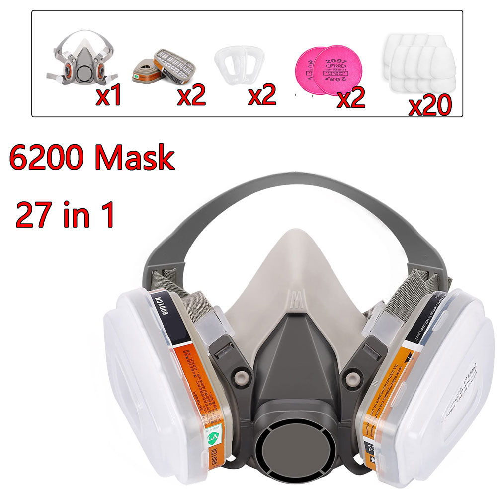 Woodworking Respirator - Gaz Maskesi 6200 Set Araç Boyama