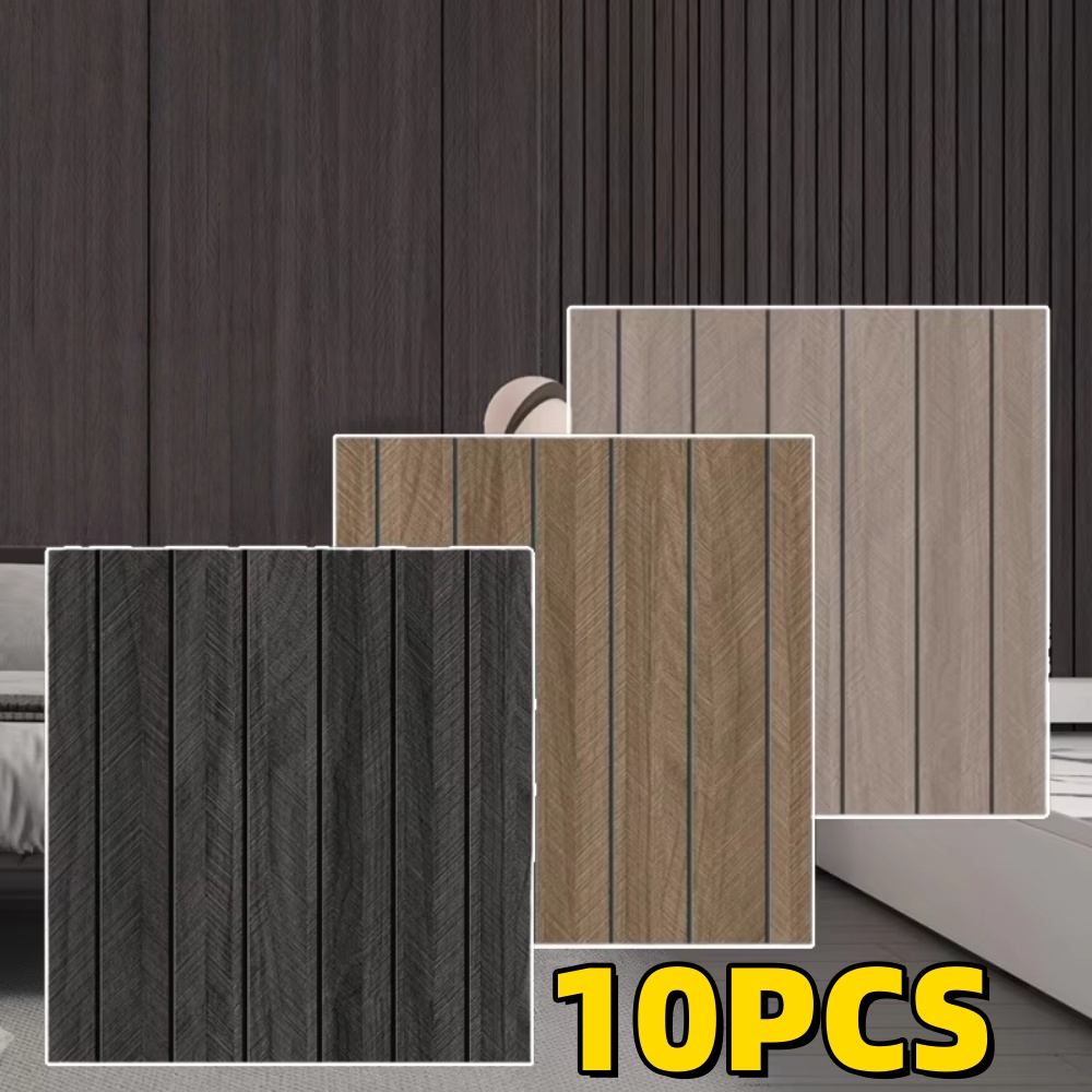 Woodworking Zone - 10 adet ahşap tahıl duvar panelleri,