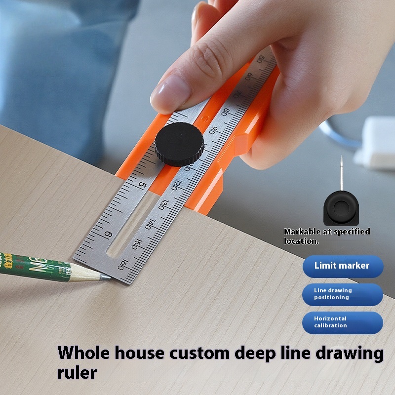 Çok amaçlı Derinlik Ölçme Cetv - Woodworking Finishing incelemesi ve fiyatı
