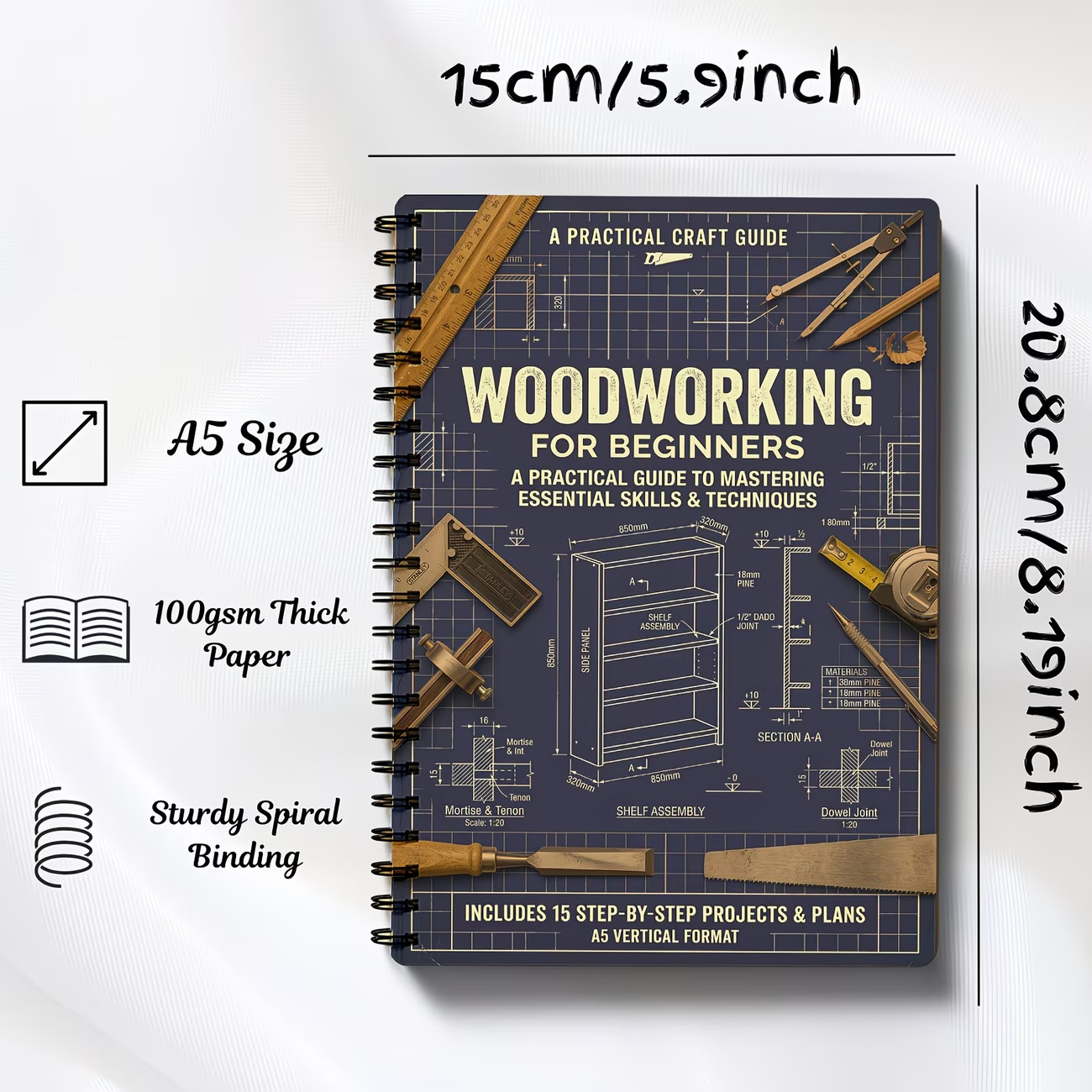 Vintage Sağlam Spiral Ciltli A - Woodworking Ebook incelemesi ve fiyatı