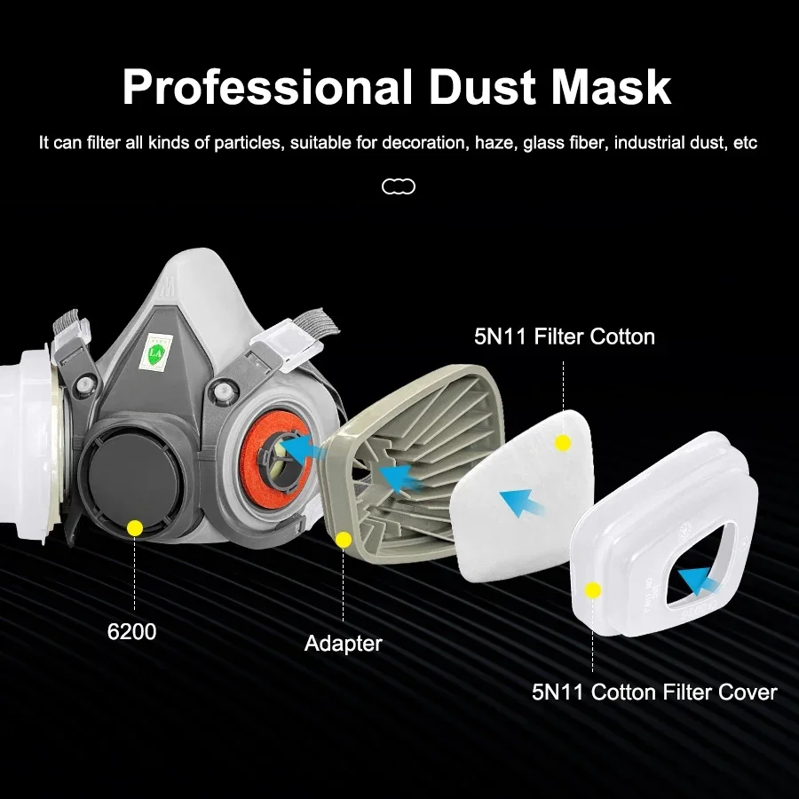 6200 Toz Maskesi Yarım Yüz Mas - Woodworking Respirator incelemesi ve fiyatı