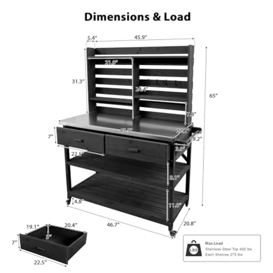 Dış Mekan Saksı Dikme Tezgahı, - Woodworking Work Table incelemesi ve fiyatı
