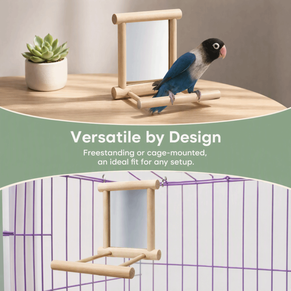 Ahşap Kuş Kafesi Tünek Ayna Pa - Woodworking Zone incelemesi ve fiyatı