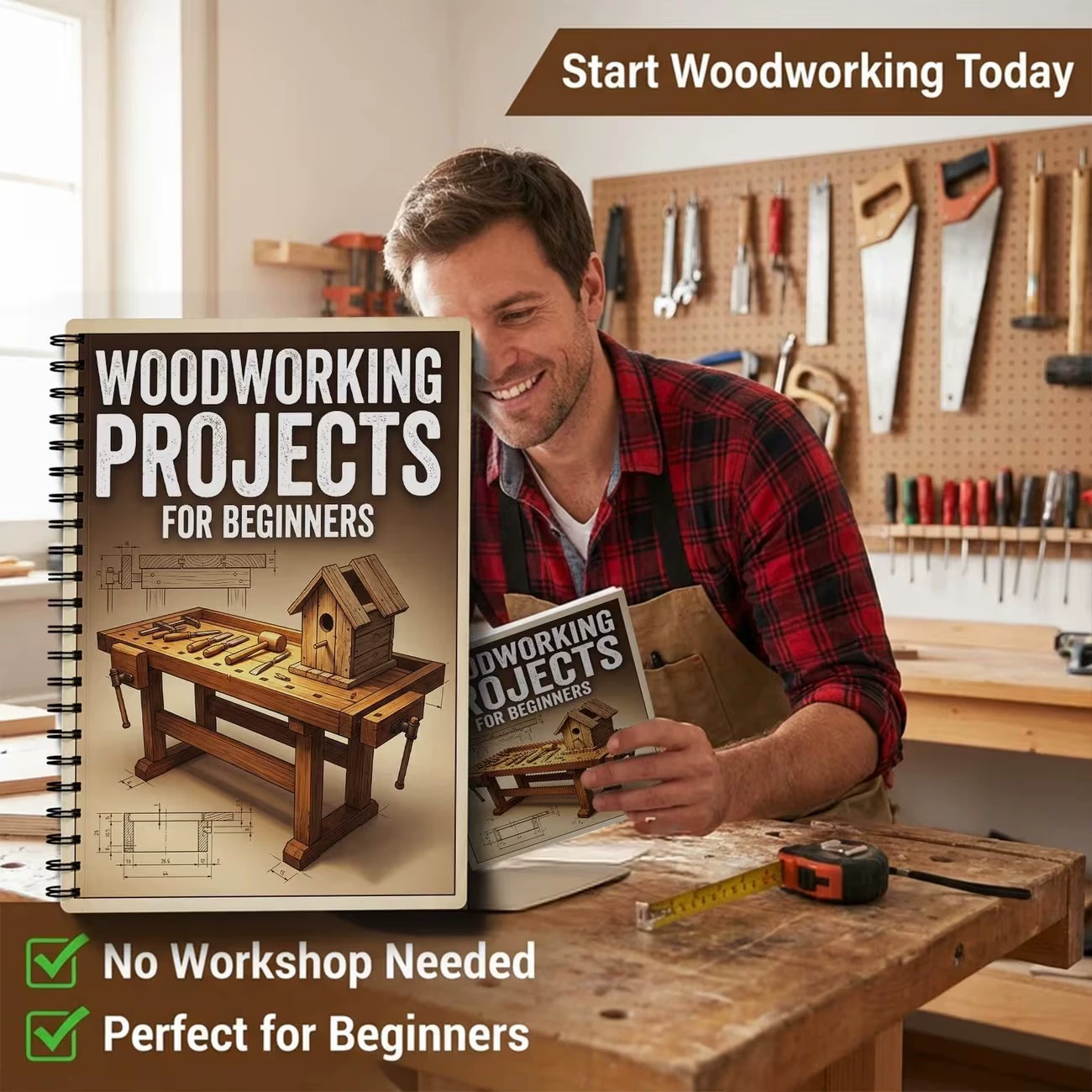 Yeni Başlayanlar İçin Ahşap İş - Woodworking Ebook incelemesi ve fiyatı