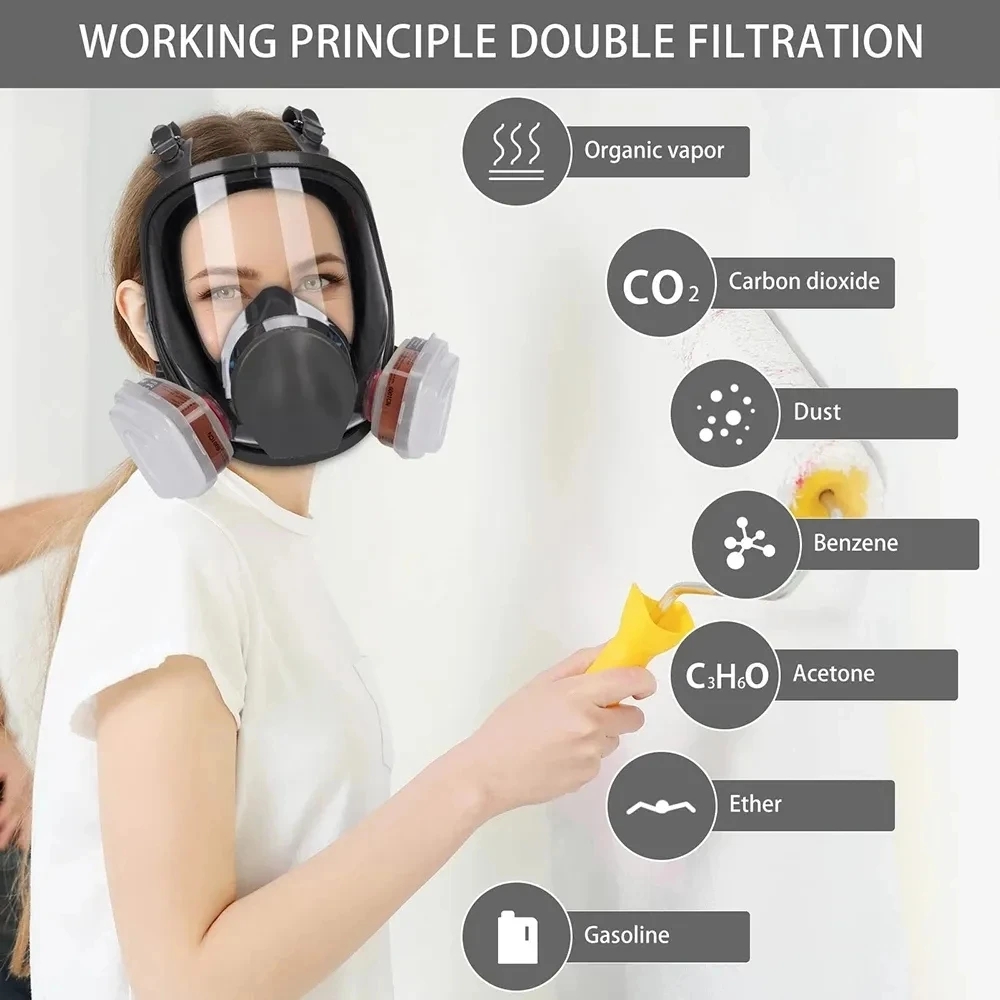 6800 anti-sis gaz maskesi, end - Woodworking Respirator incelemesi ve fiyatı