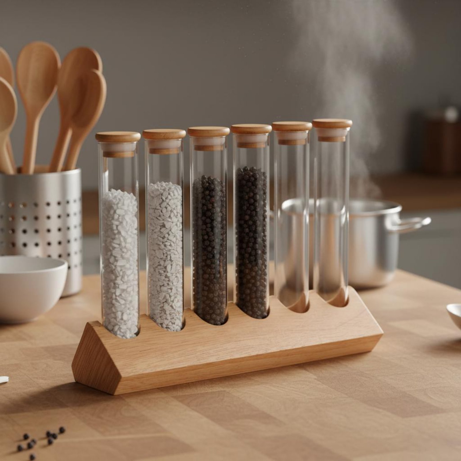 Ahşap Standlı Cam Tüp Kap Seti - Woodworking Show incelemesi ve fiyatı