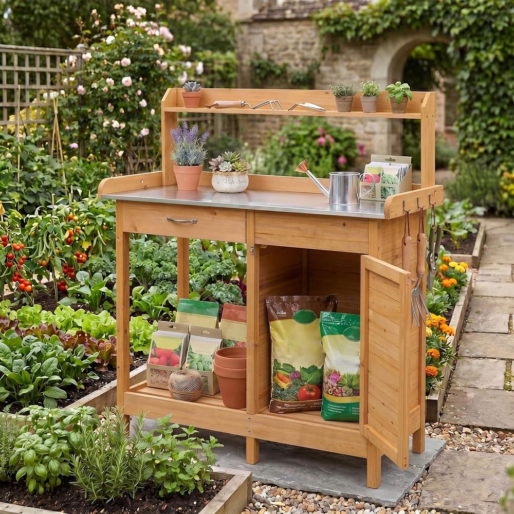 Açık Alan Saksı Tezgahı Masası - Woodworking Work Table incelemesi ve fiyatı