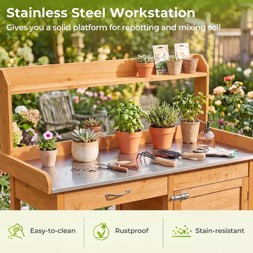 Açık Alan Saksı Tezgahı Masası - Woodworking Work Table incelemesi ve fiyatı