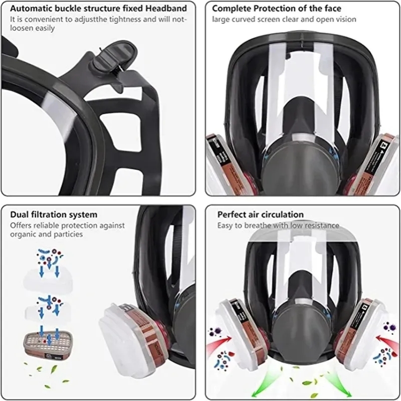Büyük Boy 6800 Gaz Maskesi Tam - Woodworking Respirator incelemesi ve fiyatı