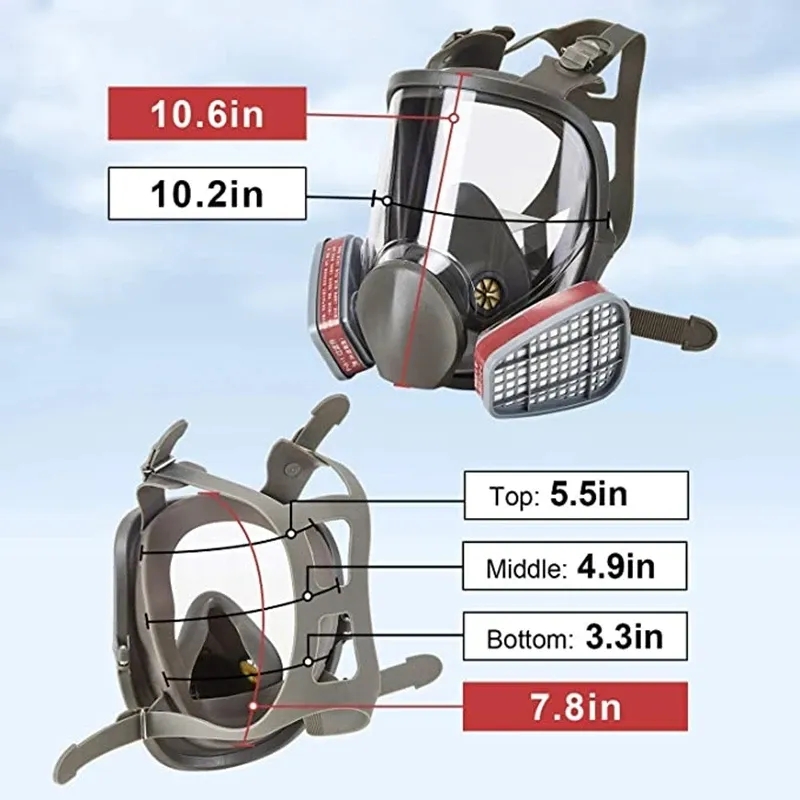 Büyük Boy 6800 Gaz Maskesi Tam - Woodworking Respirator incelemesi ve fiyatı