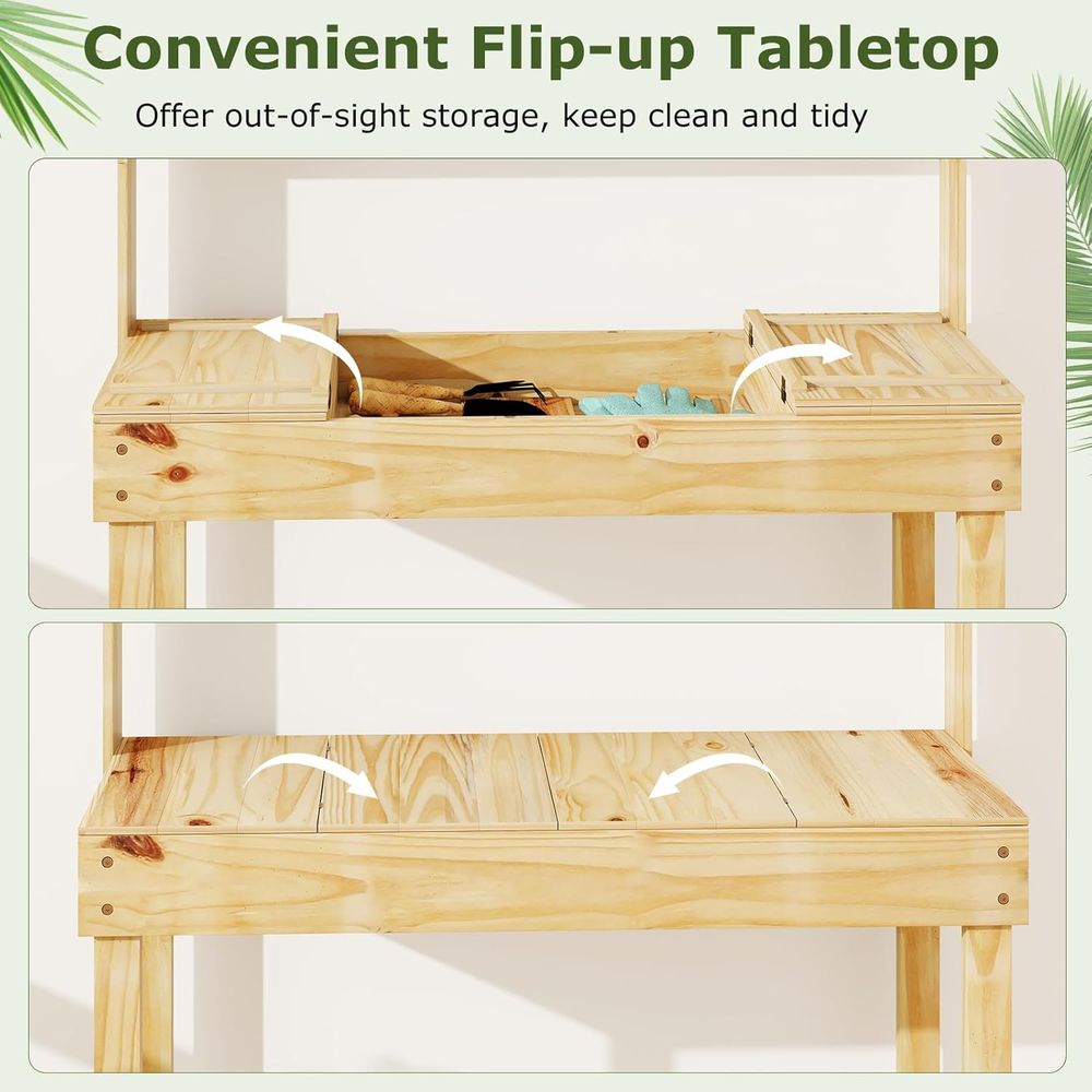 Saksı Dikim Masası, 60” Ahşap  - Woodworking Work Table incelemesi ve fiyatı