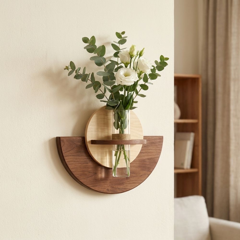 Oval Ahşap Duvara Monte Çiçek  - Woodworking Zone incelemesi ve fiyatı