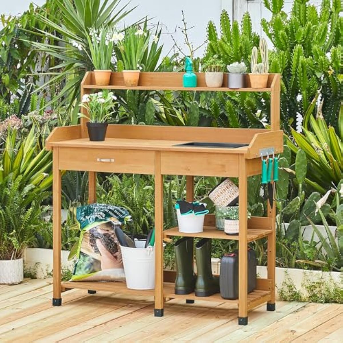 Çıkarılabilir Lavabo ve Depola - Woodworking Work Table incelemesi ve fiyatı