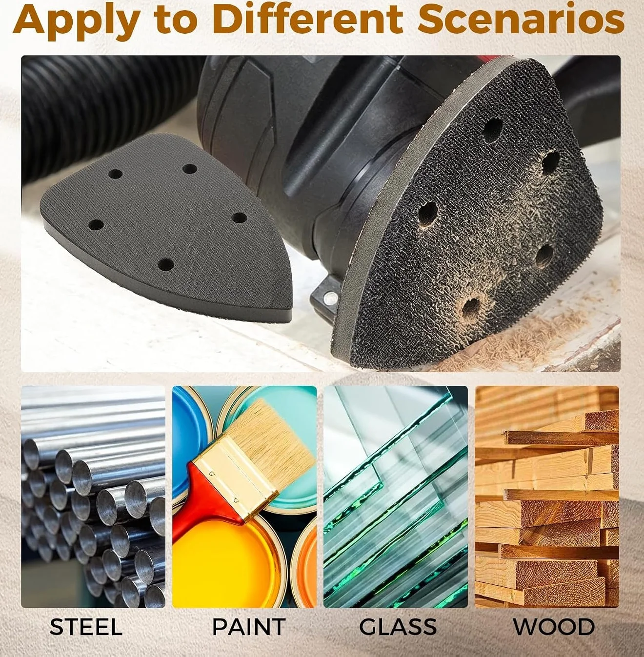 5 adet Üçgen Detaylı Zımpara P - Woodworking Finishing incelemesi ve fiyatı