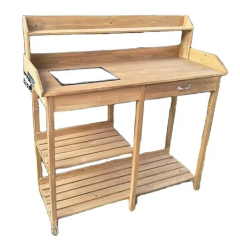 Lavabolu Ahşap Saksı Tezgahı,  - Woodworking Work Table incelemesi ve fiyatı